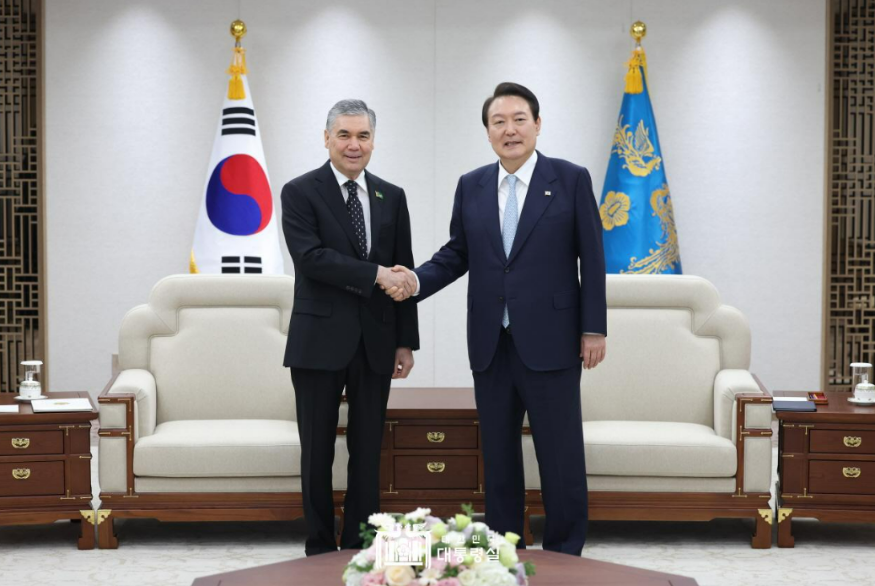 尹 대통령, 투르크메니스탄 상원의장 접견.PNG